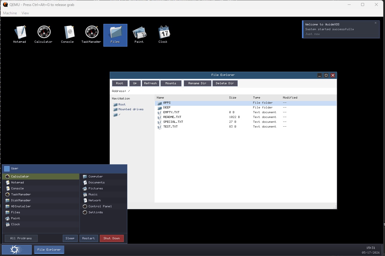 File Explorer Detail View